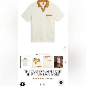 Waffle knit polo